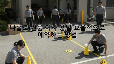 나홀로 원룸 이사? 용달 효율적으로 예약하는 방법!